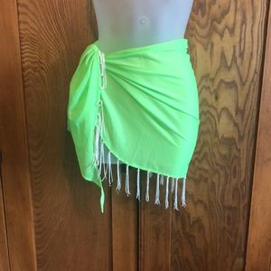 Swim suit cover up size medium caribe Swim wrap around swim scarf